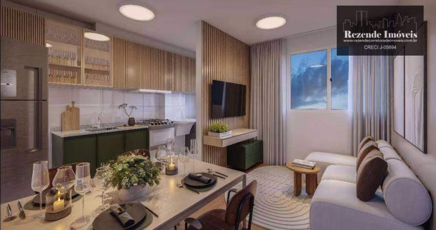 Apartamento a venda com 2 quartos no Pinheirinho