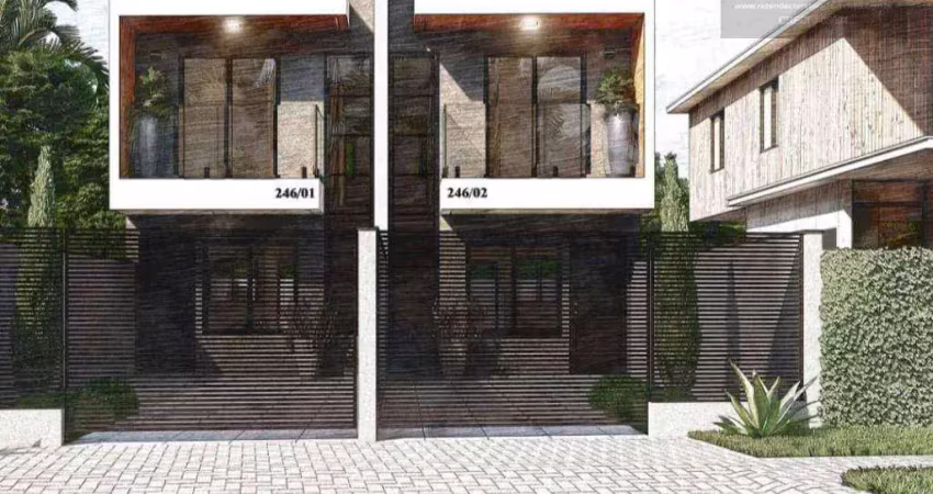 Sobrado com 3 dormitórios à venda, 82 m² por r$ 460.000 - caiuá - curitiba/pr