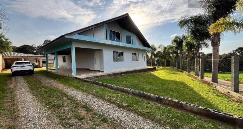 Chácara com 3 dormitórios à venda, 1200 m² por r$ 480.000,00 - passo amarelo  - fazenda rio grande/pr