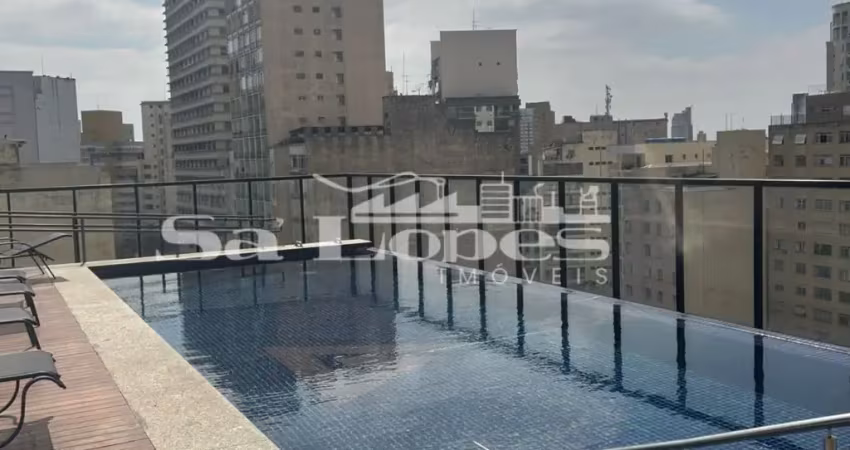 Lindo studio para locação com 28m², mobiliado na santa cecília!