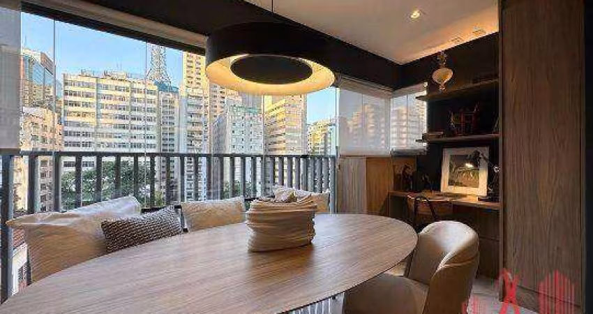 Apartamento com 1 dormitório à venda, 50 m² por R$ 1.286.000,00 - Jardim Paulista - São Paulo/SP