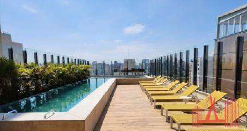Apartamento Studio MOBILIADO para locação com 1 dormitório, 1 banheiro, com 26 m² - Perdizes