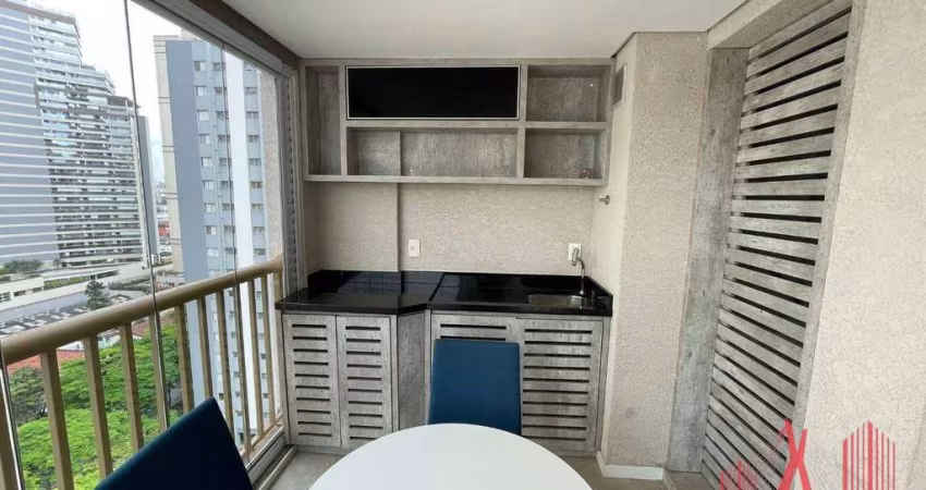Apartamento com 1 dormitório para alugar, 40 m² por R$ 5.472,16/mês - Vila Gertrudes - São Paulo/SP