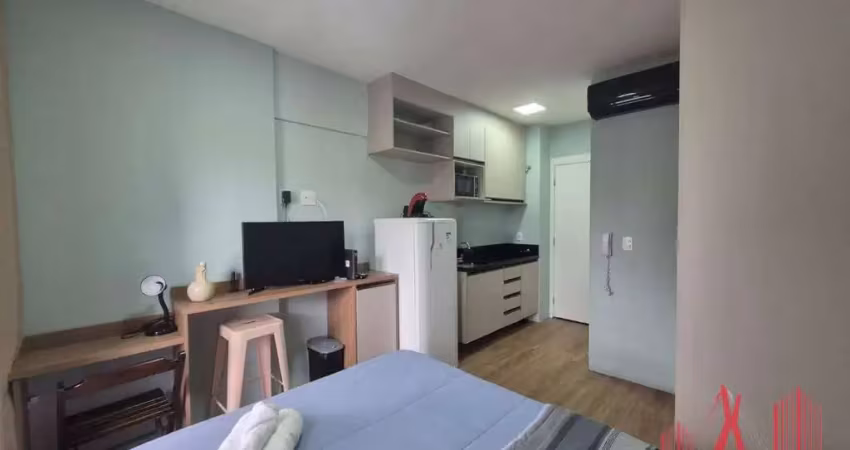 Apartamento studio mobiliado à venda e locação com 1 dormitório, com 19 m² - jardim das acácias
