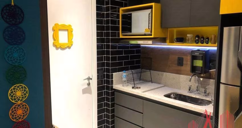 Apartamento Studio MOBILIADO para Locação com 1 dormitório, 1 vaga de garagem, com 35 m² - Consolação