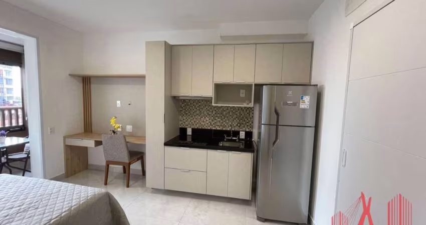 Studio com 1 dormitório, 27 m² - venda por R$ 385.000,00 ou aluguel por R$ 2.989,15/mês - Vila Gumercindo - São Paulo/SP
