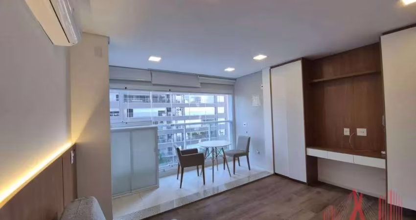Apartamento studio mobiliado para locação com 1 dormitório, com 27 m² - vila clementino