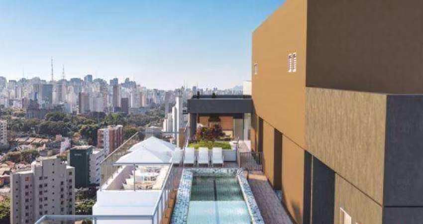 Studio com 1 dormitório para alugar, 27 m² por R$ 3.645,19/mês - Vila Clementino - São Paulo/SP