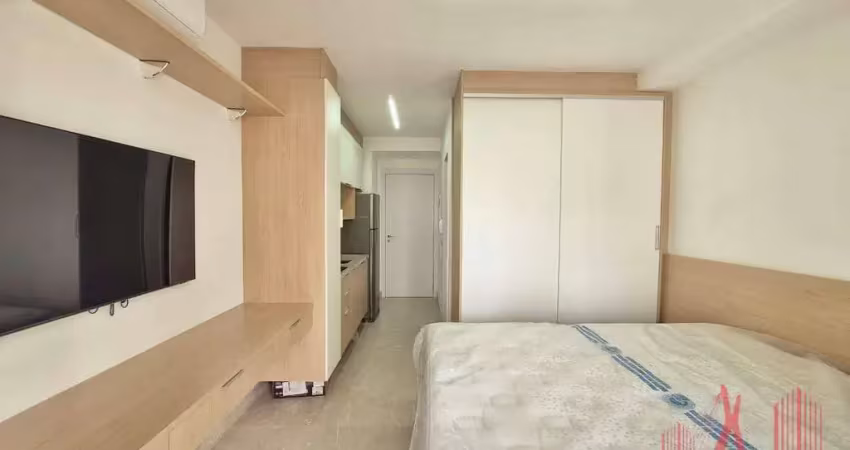 Apartamento studio mobiliado para locação com 1 dormitório, com 26 m² - moema