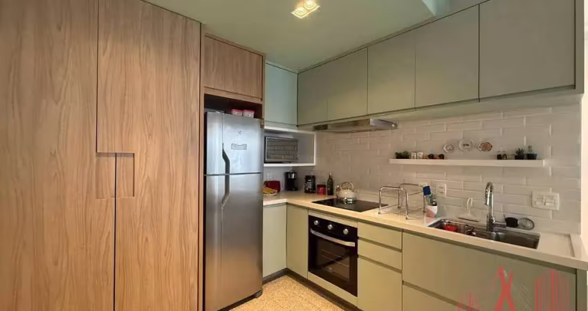 Apartamento mobiliado à venda com 1 dormitório, 1 vaga de garagem, com 45 m² - moema