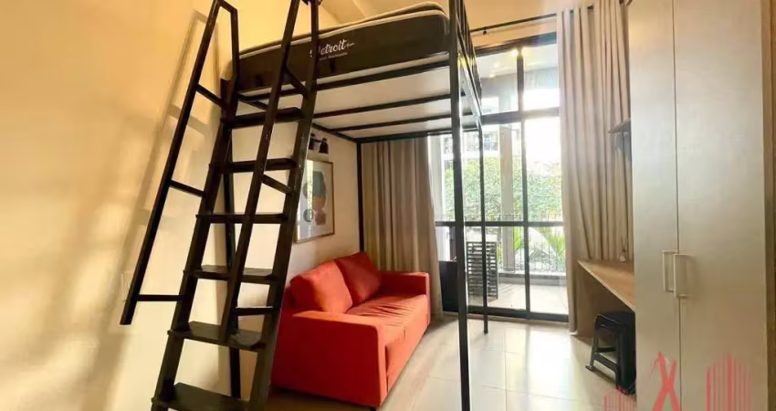 Apartamento studio mobiliado à venda com 1 dormitório, com 26 m² - perdizes