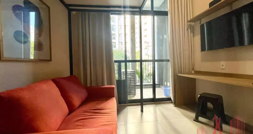 Apartamento studio mobiliado à venda com renda, com 1 dormitório, com 26 m² - perdizes