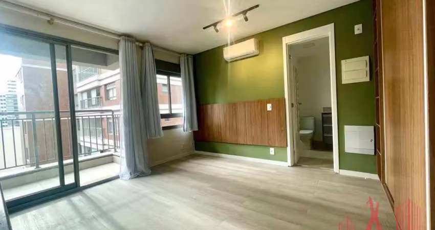 Apartamento studio semimobiliado para locação com 1 dormitório, com 28 m² - perdizes