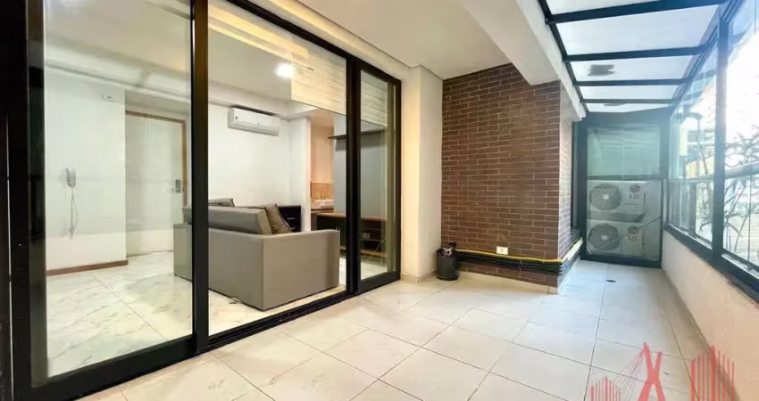 Apartamento mobiliado à venda ou locação com 1 dormitório, 1 vaga de garagem, com 43 m² - consolação