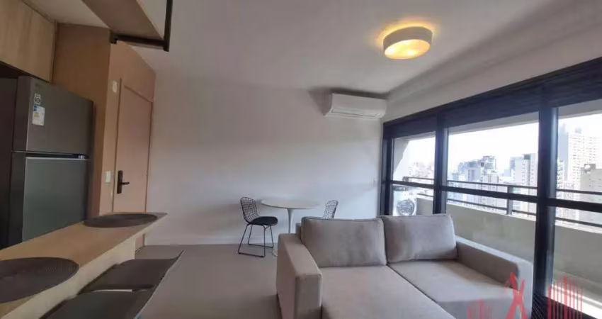 Apartamento mobiliado à venda ou locação com 2 dormitórios, 1 vaga de garagem, com 69 m² - pinheiros