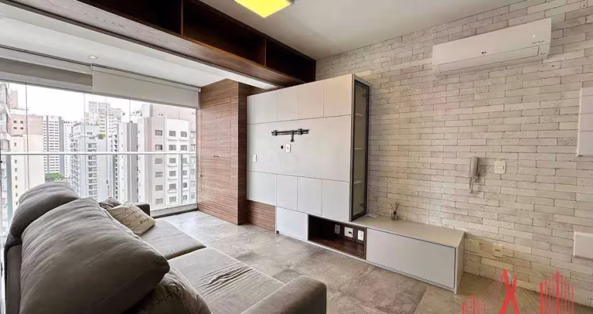 Apartamento com 1 dormitório para alugar, 40 m² - indianópolis - são paulo/sp