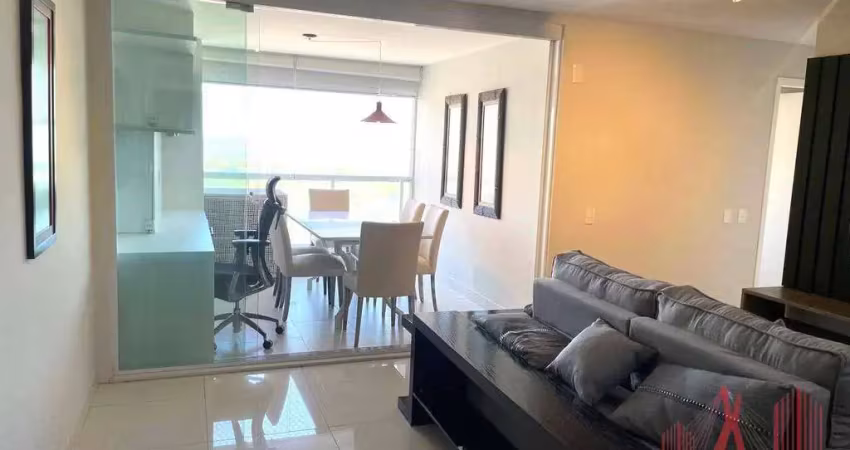 Apartamento mobiliado para locação com 2 dormitórios, 2 vagas de garagem, com 71 m² - campo belo