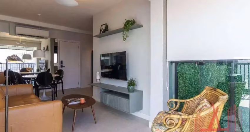 Apartamento mobiliado para locação com 1 dormitório, 1 vaga de garagem, com 48 m² - pinheiros