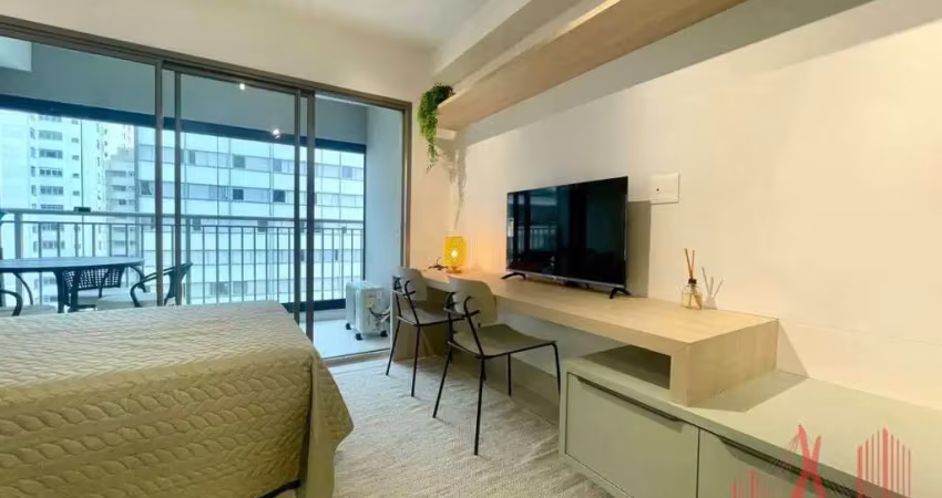 Studio mobiliado à venda ou locação com 1 dormitório, com 25 m² - perdizes