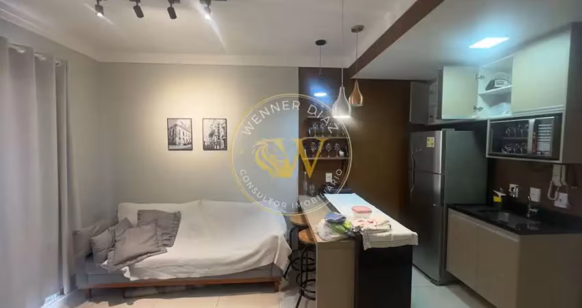 Studio decorado e mobiliado no duo jk a locação imediato