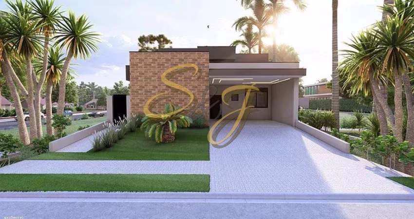 CASA TERREA COM TRÊS SUITES A VENDA NO BAIRRO PARQUE BRASIL 500- COND. SANTORINI - PAULÍNIA SP