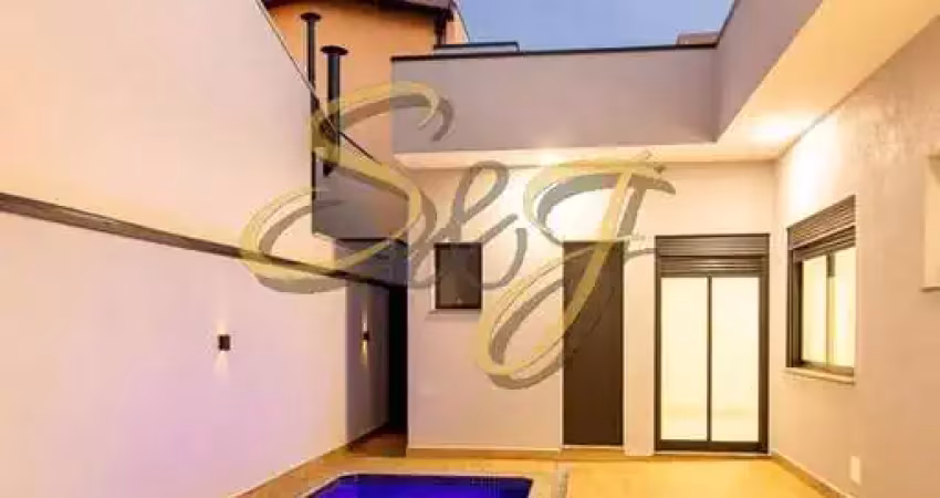 Casa térrea com três suites e piscina no cond. portinari -paulínia - sp