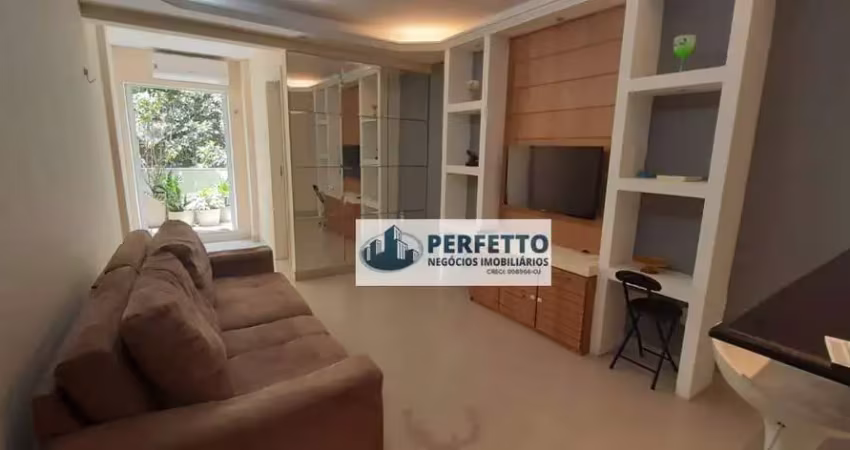 Aluga - copacabana - posto 6 - sala e quarto com varanda reformado e totalmente mobiliado