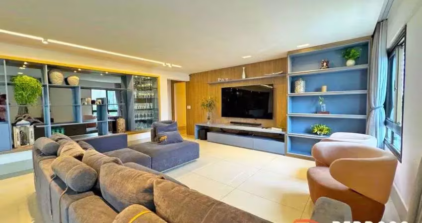 Apartamento com 222 m2 - 3 suítes - mobiliado - miguel carrilho tirol - 4 vagas - porteira fechada