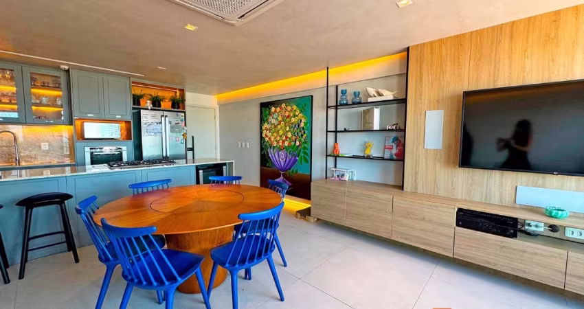 Apartamento em Petrópolis com 104 m² - 2 quartos (1 suíte)- 2 vagas- Palazzo Cristal
