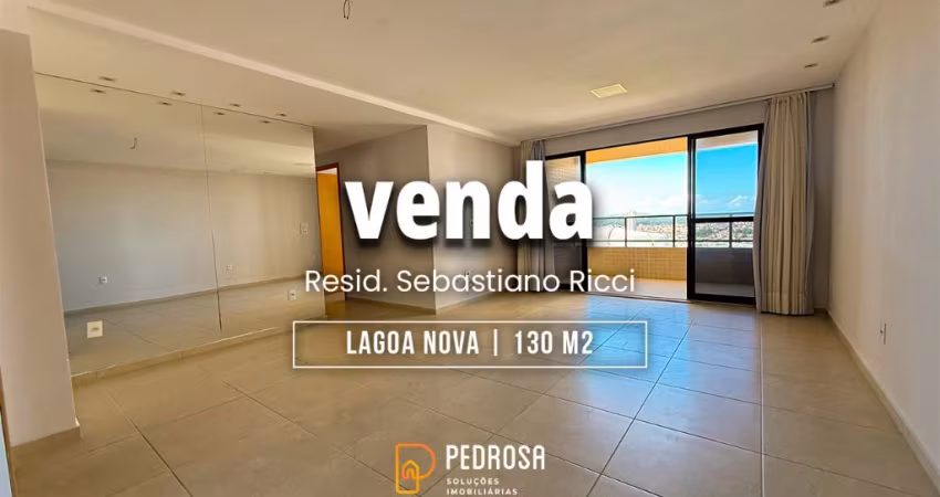 apartamento para venda com 130m² | 3 suítes | varanda gourmet | lado sombra | 3 vagas em Lagoa Nova Natal/RN
