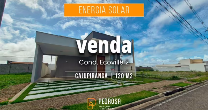 Venda Casa no Ecoville 2, Quadra Q-65 localizado no bairro Cajupiranga, em Parnamirim/RN R$ 520 mil