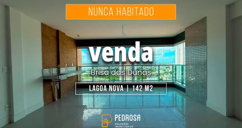 Apartamento a venda com 142 m2 | 3 suítes | 2 vagas | nunca habitado em lagoa nova natal/rn
