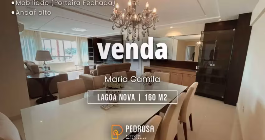 Apartamento de alto padrão mobiliado para venda com 160 m2 e 3 suítes em natal/rn