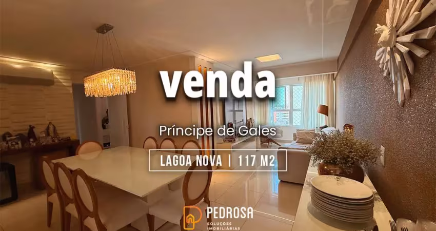 Apartamento todo reformado a venda com 117m2 e 3 quartos em lagoa nova natal/rn