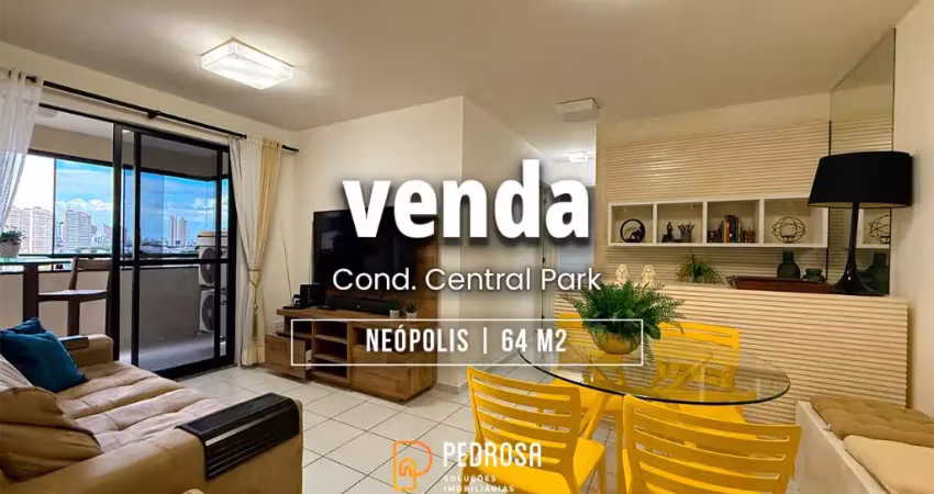Apartamento a venda mobiliado com 64 m2 e 2 quartos em neópolis natal/rn