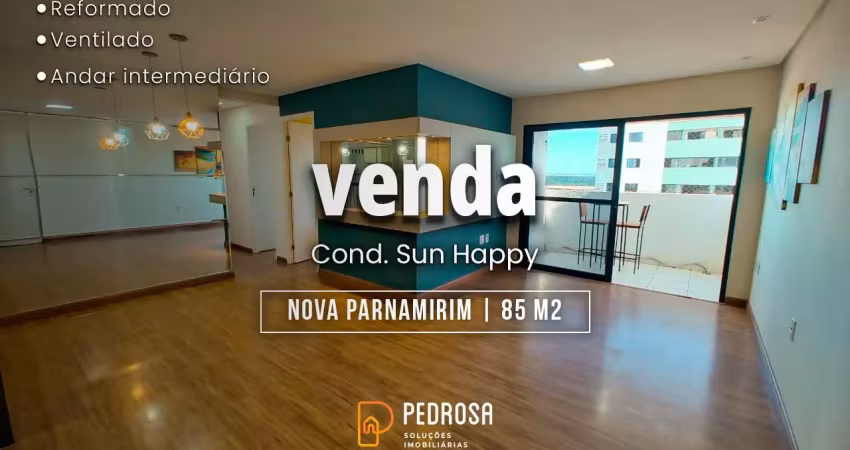 Apartamento reformado a venda com 85m2 de 3 quartos (1 suíte) em nova paranamrim