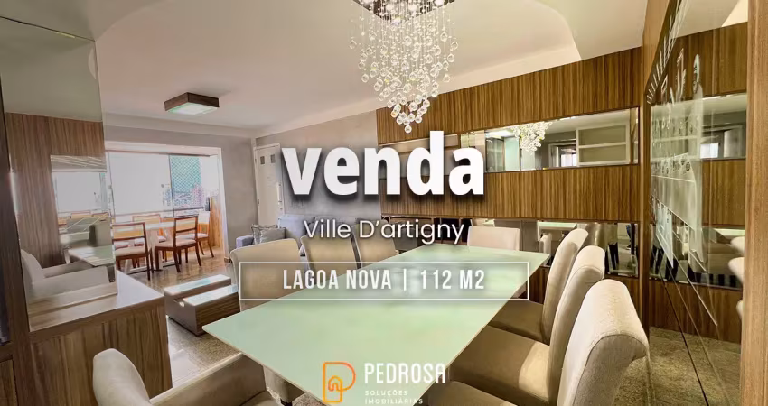 Apartamento reformado e semi mobiliado a venda com 112m2 e 3 quartos em lagoa nova natal/rn