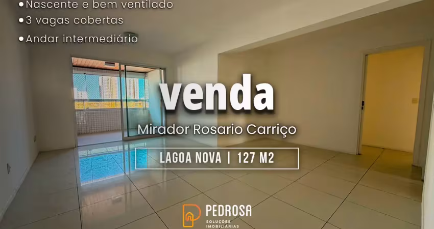 Apartamento a venda de 127m2 com 3 suítes e varanda gourmet em lagoa nova natal/rn