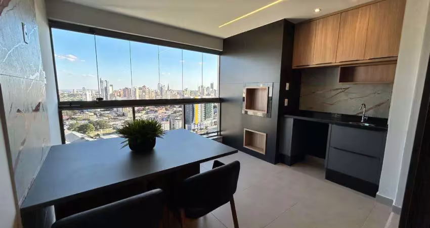 Apartamento 03 vagas de garagem, mobiliado,  sacada gourmet zona 07