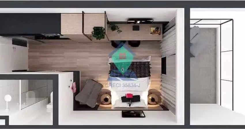 Studio à venda, 40 m² por r$ 561.800,00 - indianópolis - são paulo/sp