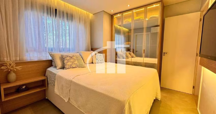 Apartamento mobiliado à Venda no The House, Vila Yara, 157m², 3quartos, 4 vagas, Modernizado Projeto Exclusivo, mobiliado com Breton e Franccino.