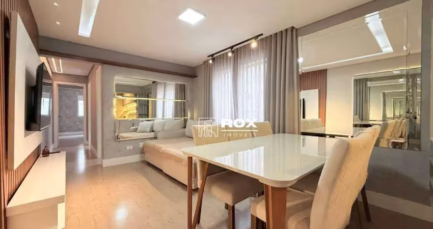 Apartamento mobiliado, face norte, 2 quartos, à venda - água verde - curitiba/pr