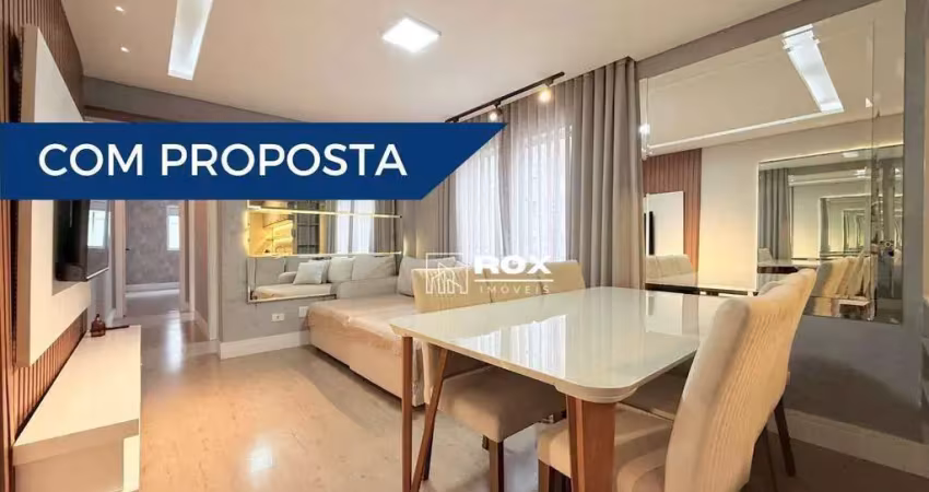 Apartamento mobiliado, face norte, 2 quartos, à venda - água verde - curitiba/pr