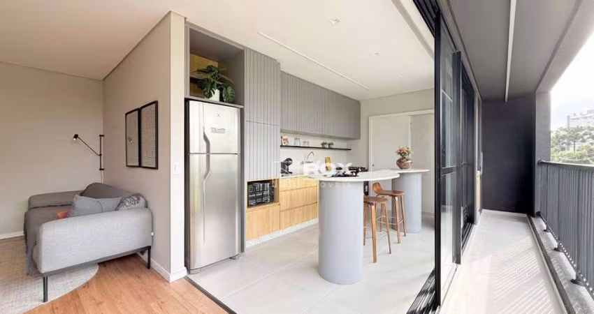 Apartamento mobiliado com 2 quartos 1 suíte à venda, 91 m² por R$ 1.350.000 - Cabral, Curitiba/PR