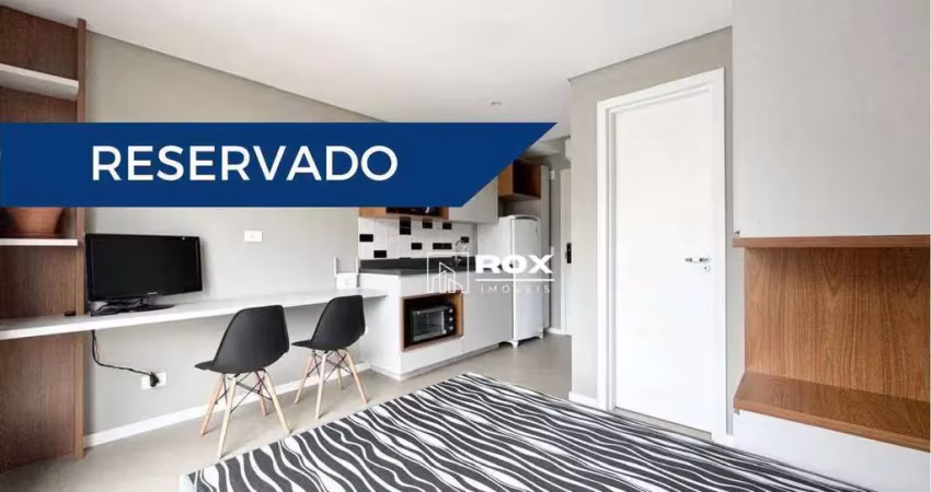 Studio mobiliado com 1 quarto para alugar, 18 m² por r$ 2.100/mês - água verde, curitiba/pr