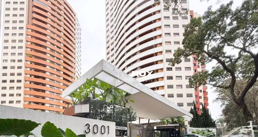 Apartamento semi-mobiliado com 4 quartos para alugar, 178 m² por r$ 10.166/mês - água verde, curitiba/pr