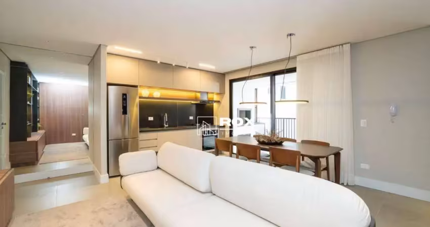 Apartamento de alto padrão mobiliado com 2 quartos à venda, 83 m² por r$ 1.250.000 - cristo rei, curitiba/pr