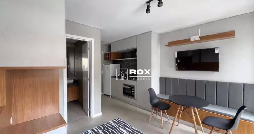 Studio mobiliado com 1 quarto e 1 vaga para alugar, 18 m² por r$ 2.350/mês - água verde - curitiba/pr
