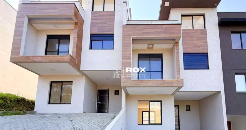 Sobrado 3 quartos com quintal em condomínio fechado,  à venda, 156 m² por r$ 900.000 - santa cândida - curitiba/pr