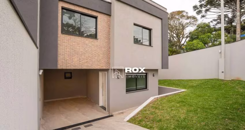 Sobrado com amplo quintal e 3 quartos, 1 suíte à venda, 123 m² por r$ 860.000 - boa vista, curitiba/pr